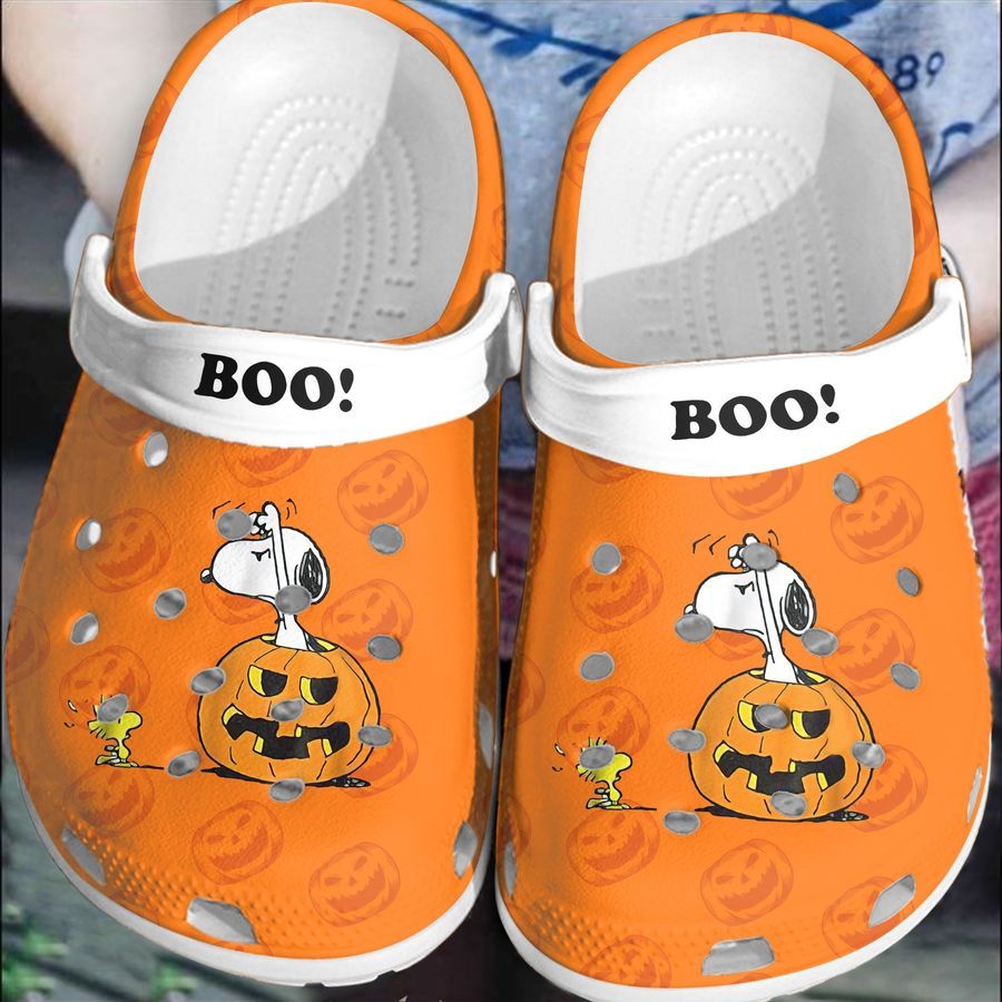 Halloween pumkin Snoopy crocs crocband clogs