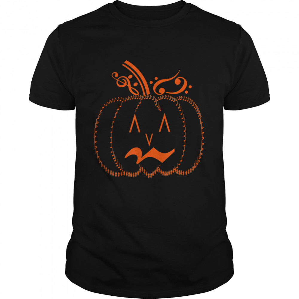 Halloween Pumpkin Music Teacher T-Shirt, Tshirt, Hoodie, Sweatshirt, Long Sleeve, Youth, funny shirts, gift shirts, Graphic Tee