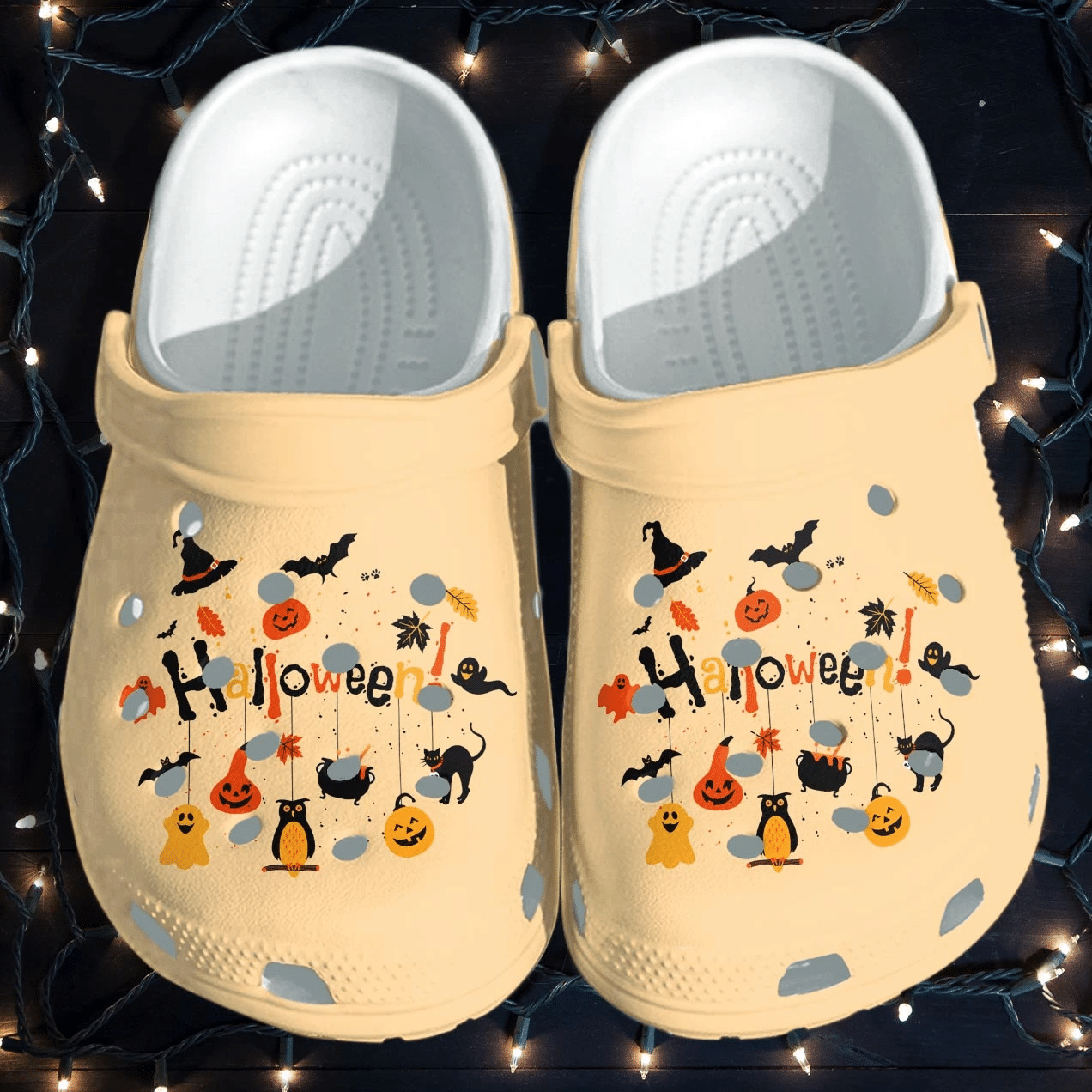 Halloween Symbols Witch Pumpkin Icons Shoes Clog Crocs Crocband Clog Birthday Gift For Boy Girl