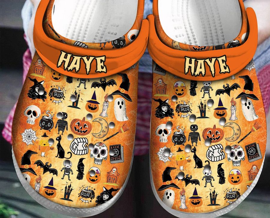 Halloween Things Pumpkin For Men And Women Gift For Fan Classic Water Rubber Crocs Crocband Clogs, Comfy Footwear