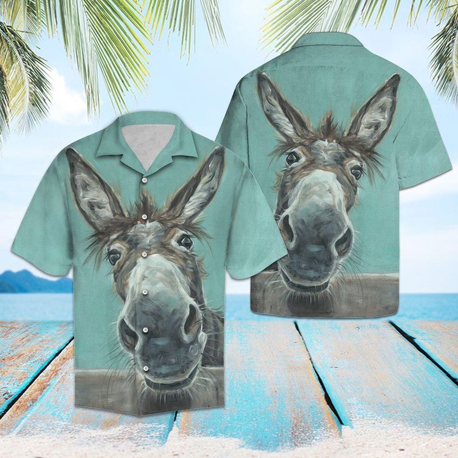 Happy Donkey Hawaiian Shirt Pre13001, Hawaiian shirt, beach shorts, One-Piece Swimsuit, Polo shirt, funny shirts, gift shirts, Graphic Tee