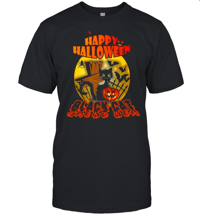 Happy Halloween Black Cat 2021 T-Shirt, Tshirt, Hoodie, Sweatshirt, Long Sleeve, Youth, funny shirts, gift shirts, Graphic Tee