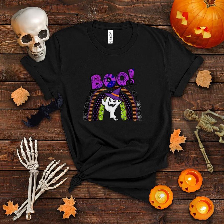 Happy Halloween Boo Rainbow Spooky Ghost Nightmare T Shirt