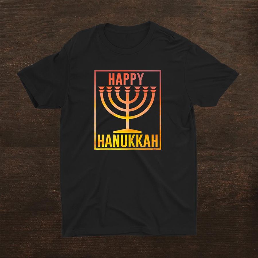 Happy Hanukkah Chanukah Menorah Shirt