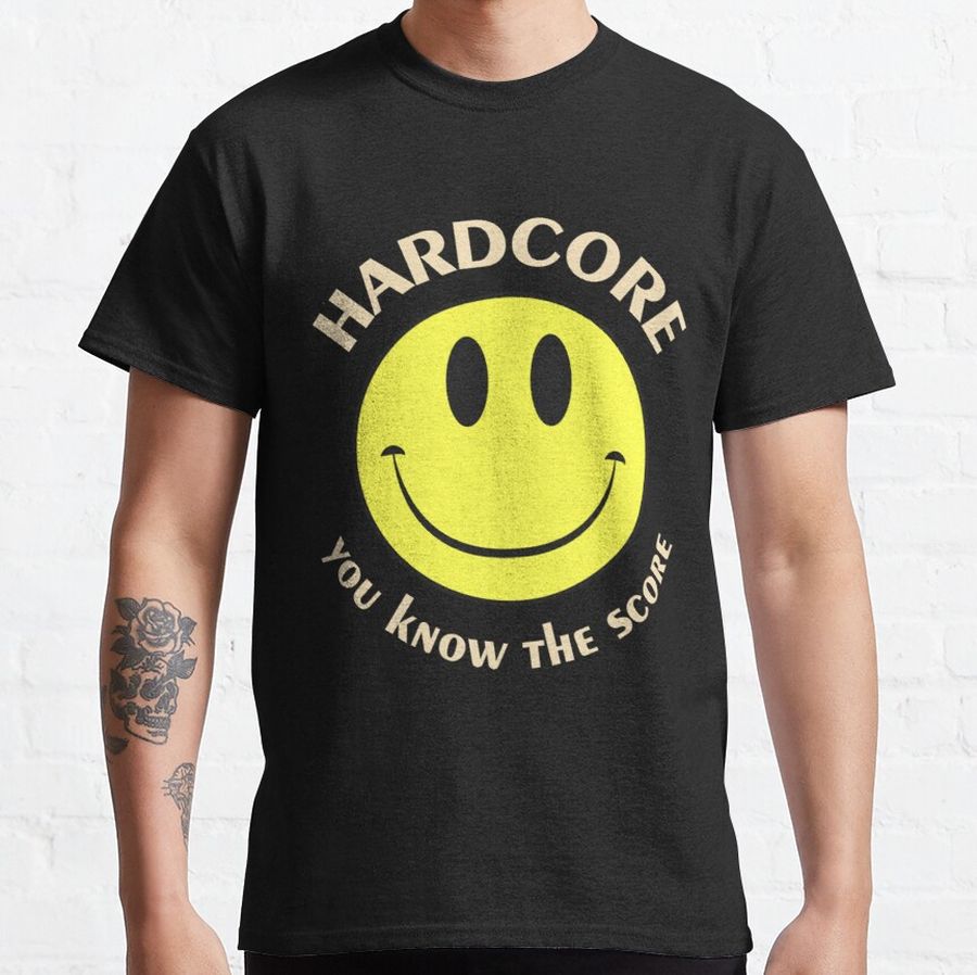 Hardcore Rave Smile Face   Classic T-Shirt