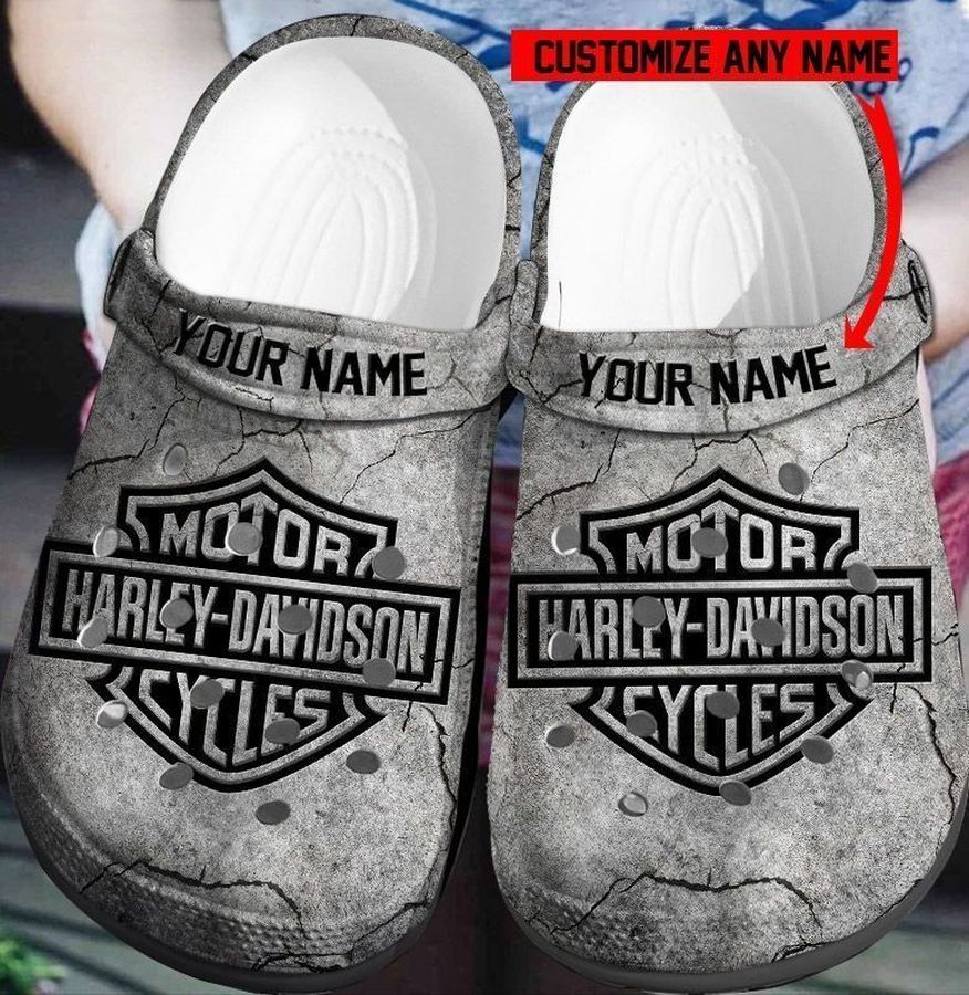 Harley Davidson Personalized Custom Name Crocband Crocs Shoes  Teasearch3d 151020