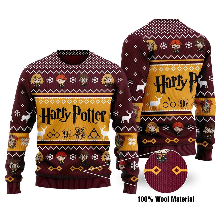 Harry Potter Ugly KNITTED SWEATER for fans