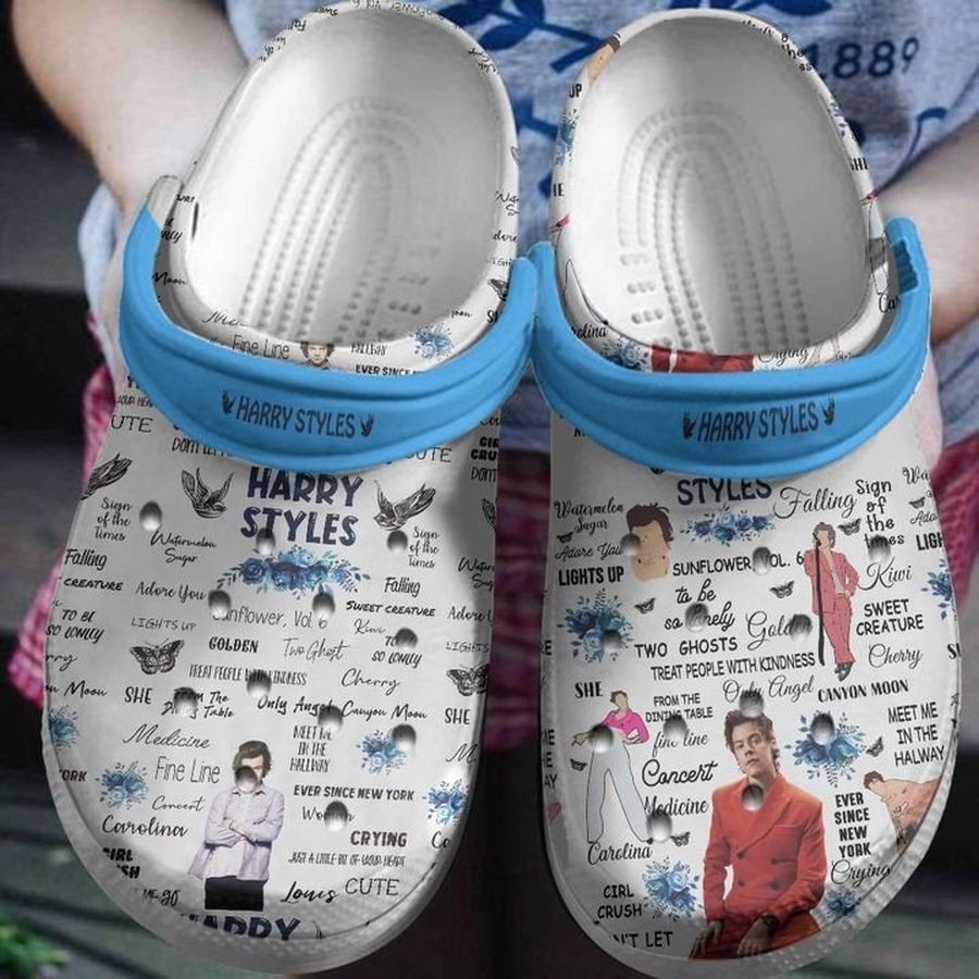Harry Styles Gift For Fan Classic Water Rubber Crocs Crocband Clogs, Comfy Footwear