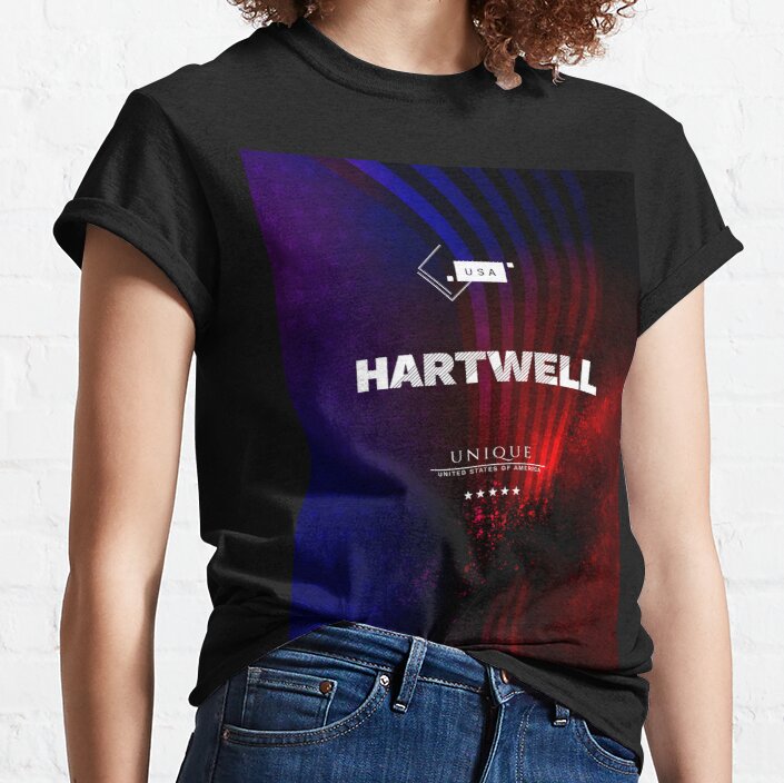 Hartwell - UNIQUE USA style -  american city  - local us city Classic T-Shirt
