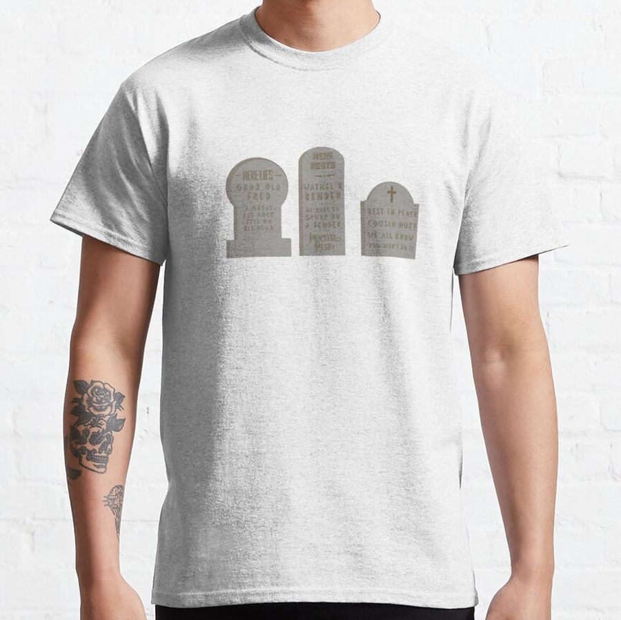 Haunted Mansion gravestones  Classic T-Shirt