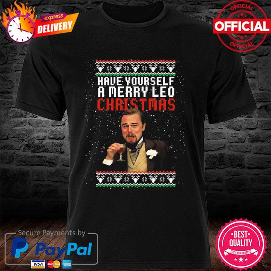 Have Yourself A Merry Leo Christmas Funny Meme Leonardo Sweater