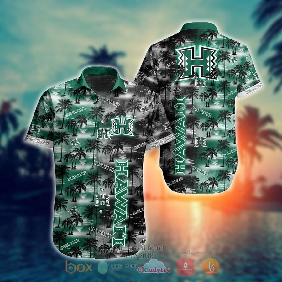 Hawaii Rainbow Warriors Style Hawaiian Shirt Short