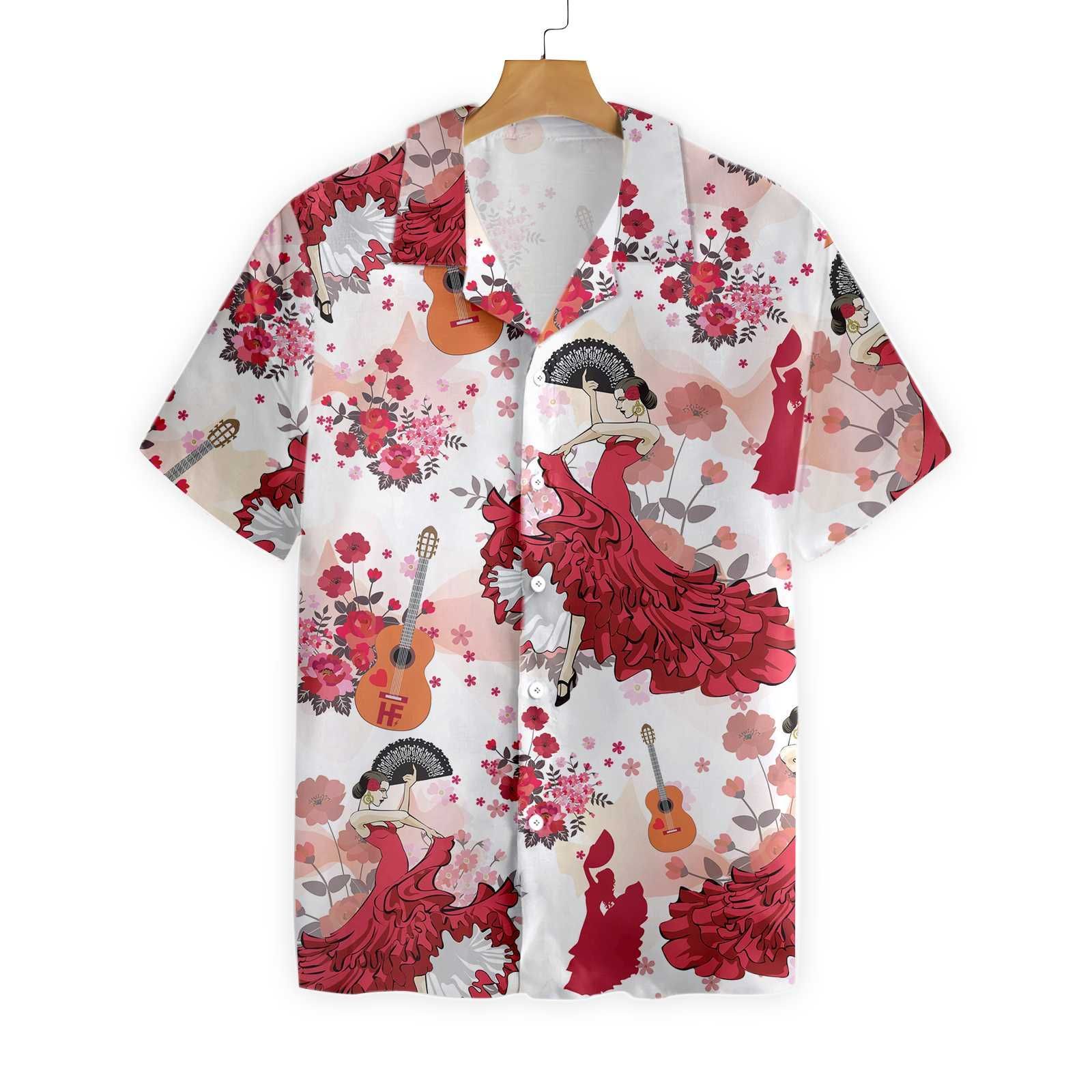 Hawaii Shirt Flamenco Dancing -ZH5155 