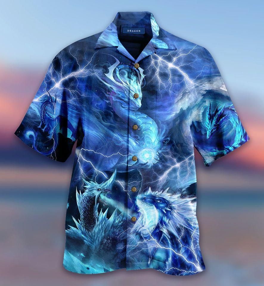 HAWAII SHIRT Ice Dragon Art -zx15779 