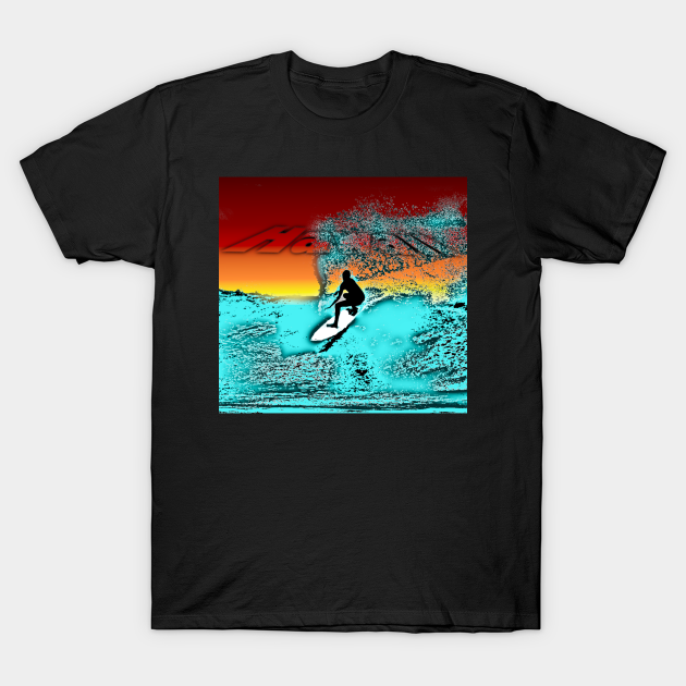 Hawaii Surfer Sunset Wave Drop T-shirt, Hoodie, SweatShirt, Long Sleeve