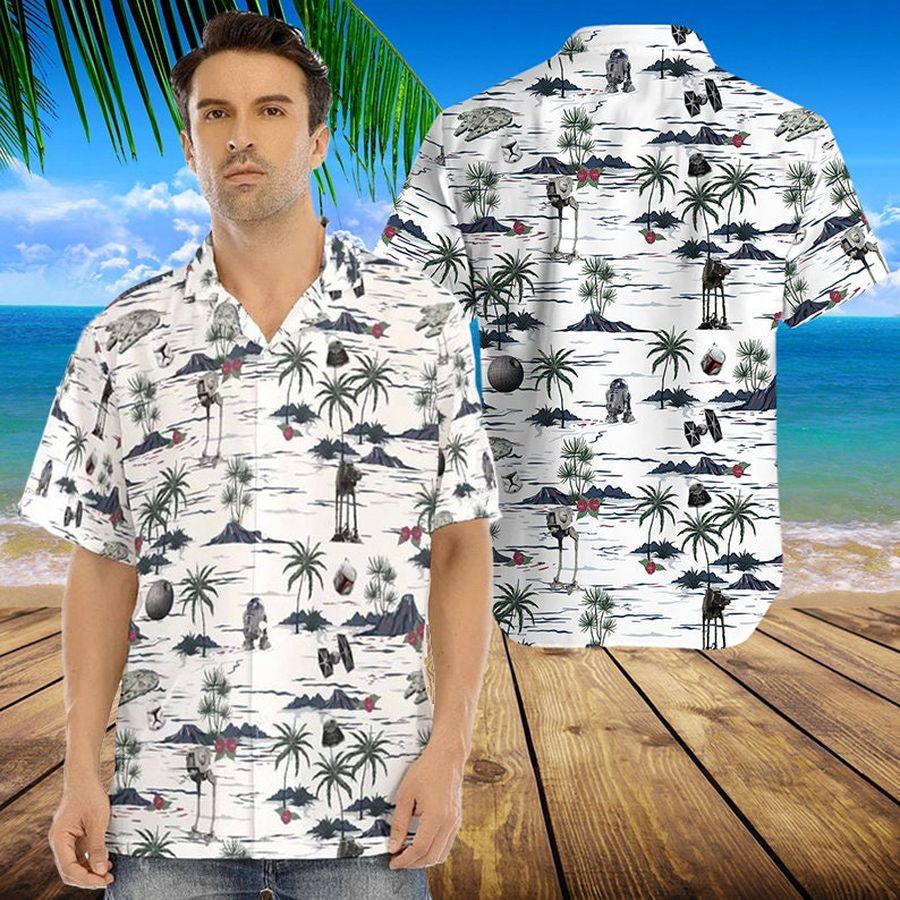 Hawaiian Shirt, Star War Hawaiian Shirt, Star War Super Soft Rayon Pineapples Aloha Shirt, Cactus Hawaiian Shirt, Made in Hawaii