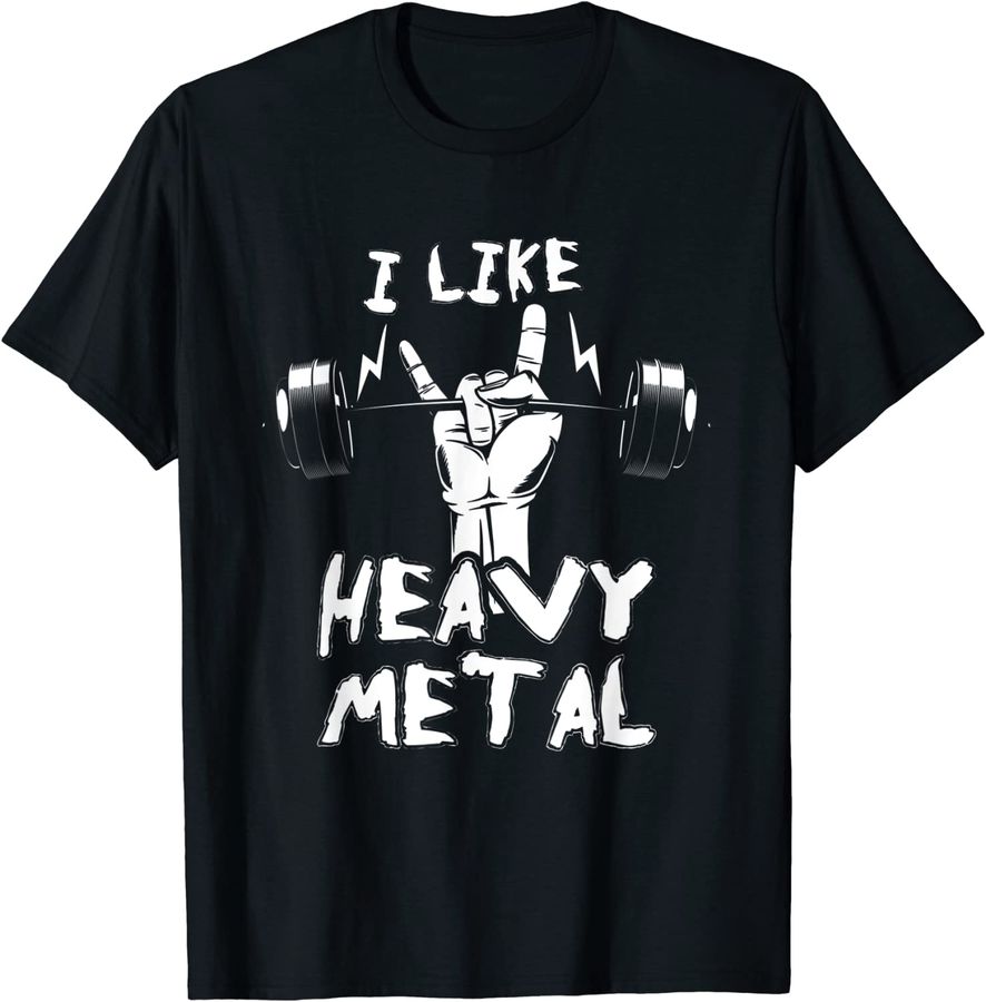 Heavy Metal Weightlifting Bodybuilding Gym Workout Barbell
