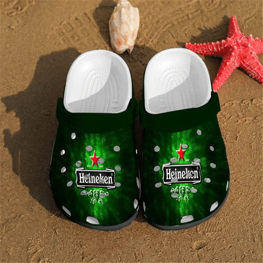 Heineken Rubber Crocs Crocband Clogs Comfy Footwear Tl97