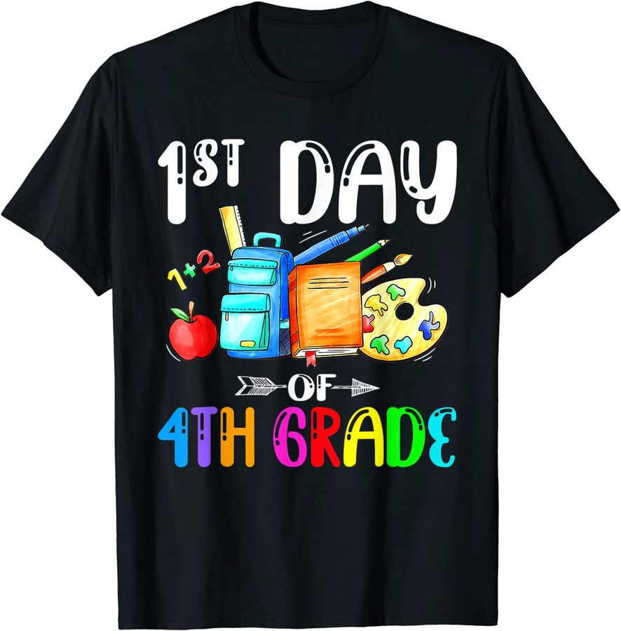 Hello 4th Grade shirt - 1st Day Of 4th Grade Women Men Kids