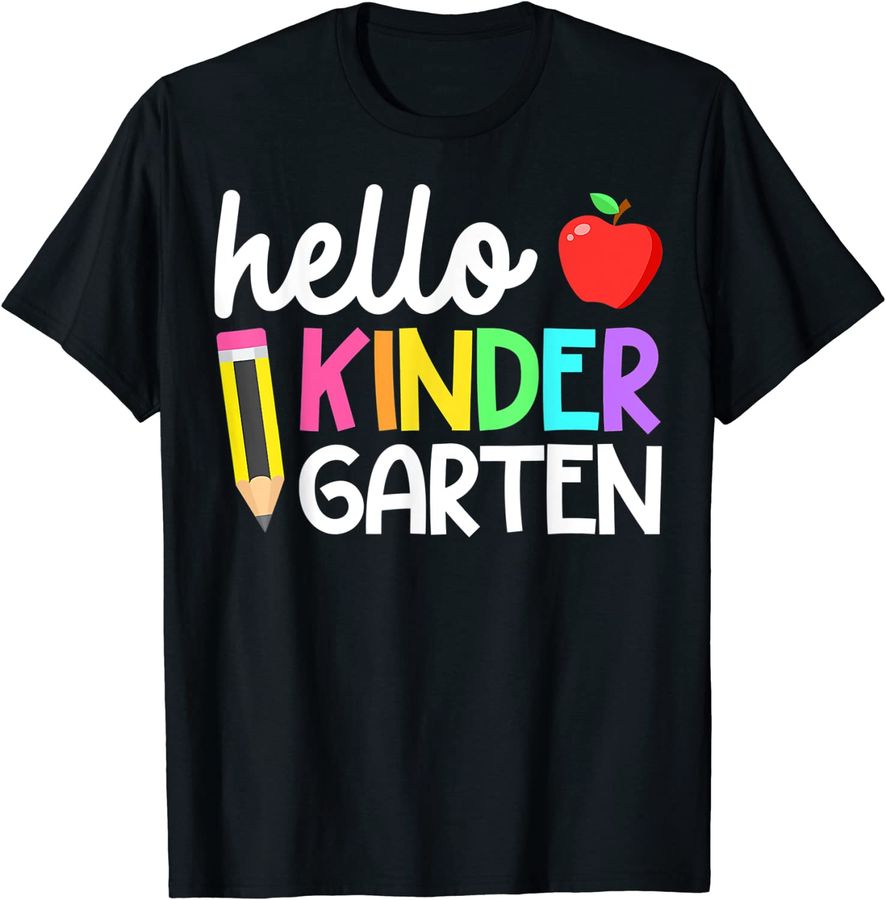 Hello Kindergarten Team Kinder Back To School Teacher Kids_1