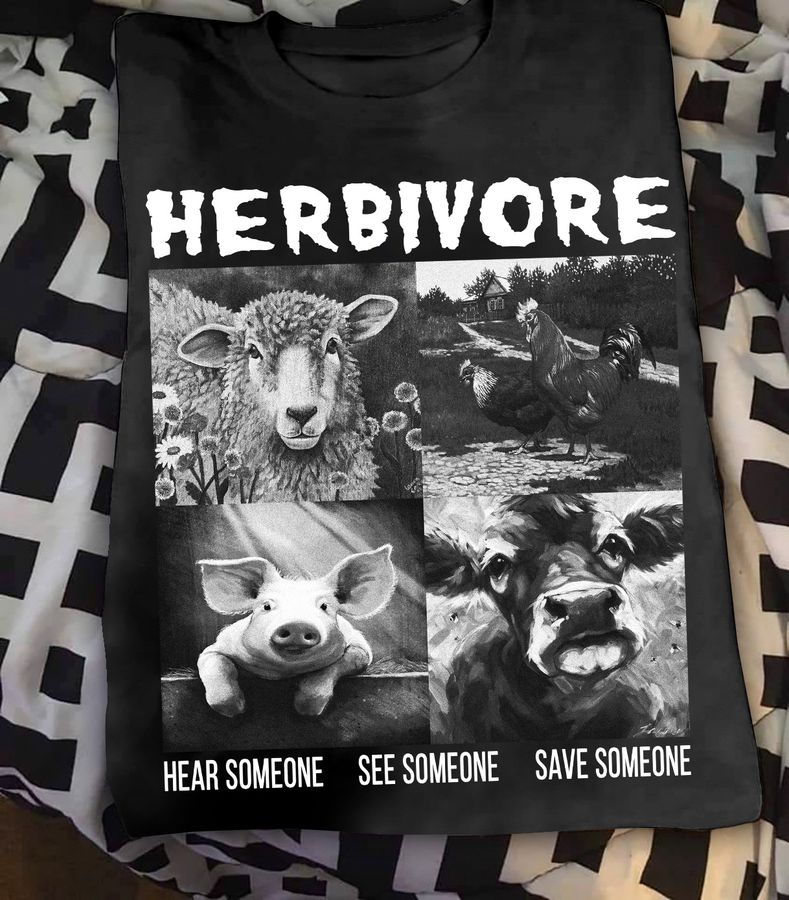 Herbivore hear someone, see someone, save someone – Sheep, cow, pig and chicken
