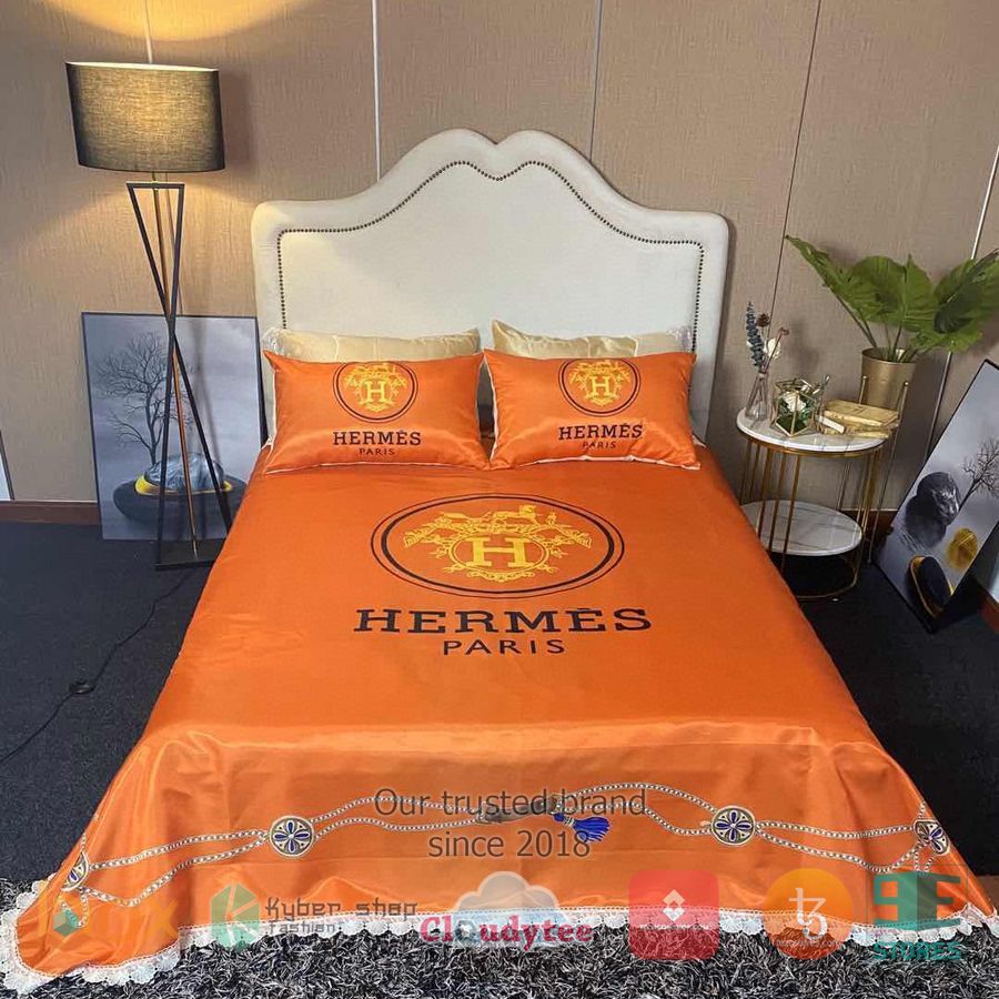 Hermes Paris Full Orange Bedding Set – LIMITED EDITION