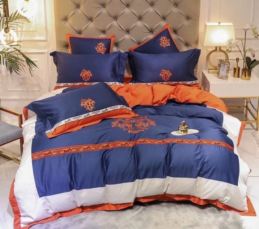 Hermes Paris Luxury Brand Type 06 Bedding Sets Duvet Cover Bedroom Sets