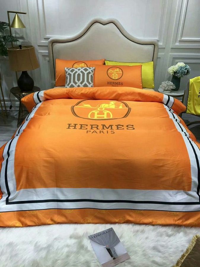 Hermes Paris Luxury Brand Type 36 Bedding Sets Duvet Cover Bedroom Sets