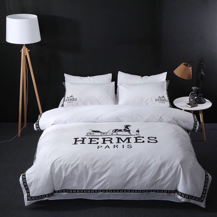Hermes Paris Luxury Brand Type 76 Bedding Sets Duvet Cover Bedroom Sets