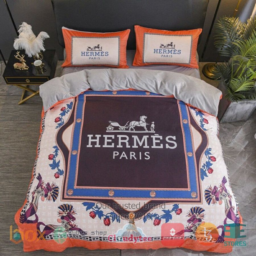 Hermes Paris Pattern Horse Bedding Set – LIMITED EDITION