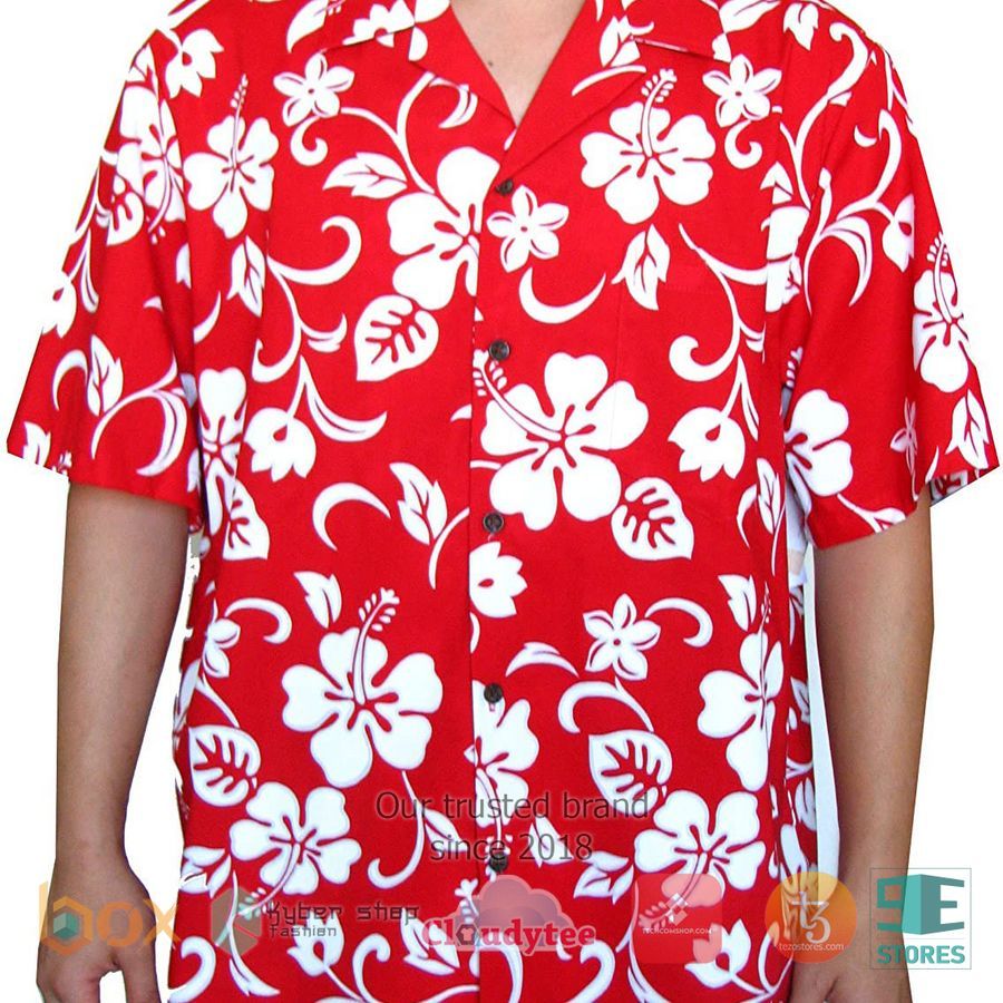 Hibiscus Flowers red Hawaiian Shirt – LIMITED EDITION