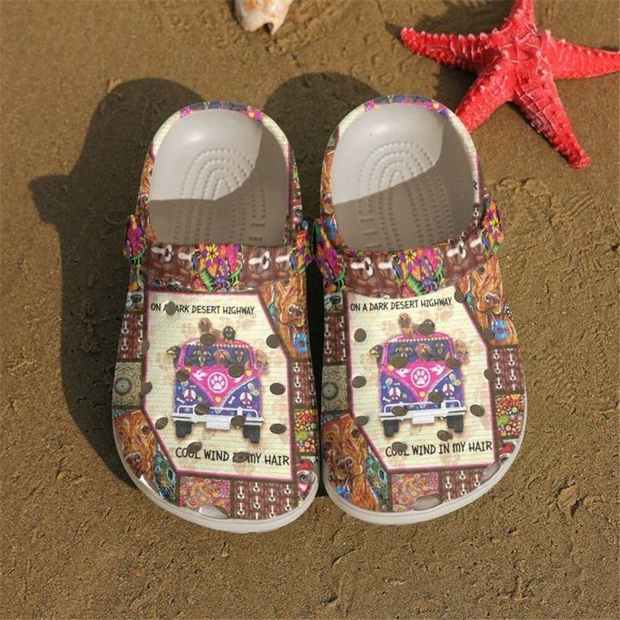 Hippie Dachshund Sku 1334 Crocs Crocband Clog Comfortable For Mens Womens Classic Clog Water Shoes
