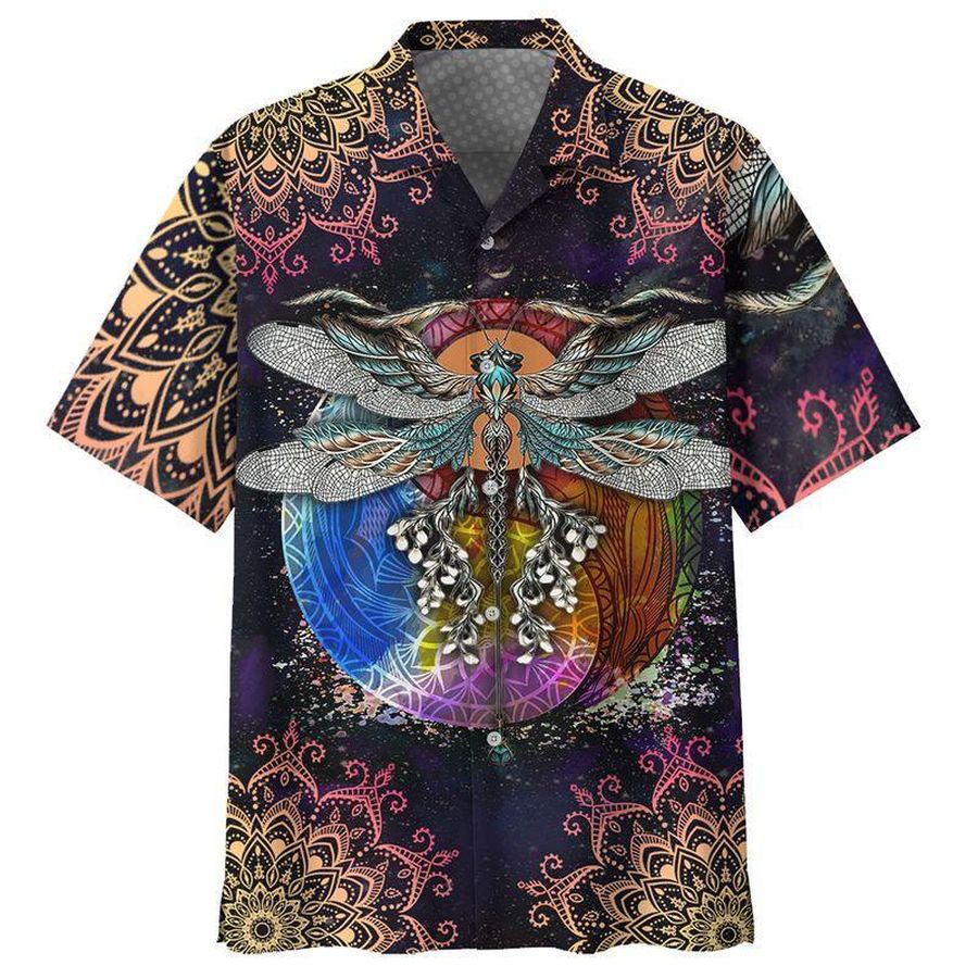 Hippie Dragonfly Hawaiian Shirt Pre12953, Hawaiian shirt, beach shorts, One-Piece Swimsuit, Polo shirt, funny shirts, gift shirts, Graphic Tee