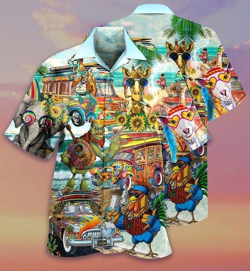 Hippie Hawaiian Shirt Pre10708, Hawaiian shirt, beach shorts, One-Piece Swimsuit, Polo shirt, funny shirts, gift shirts, Graphic Tee