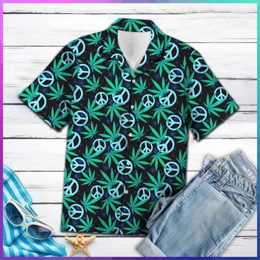 Hippie Leaves Hawaiian Shirt Pre10893, Hawaiian shirt, beach shorts, One-Piece Swimsuit, Polo shirt, funny shirts, gift shirts, Graphic Tee