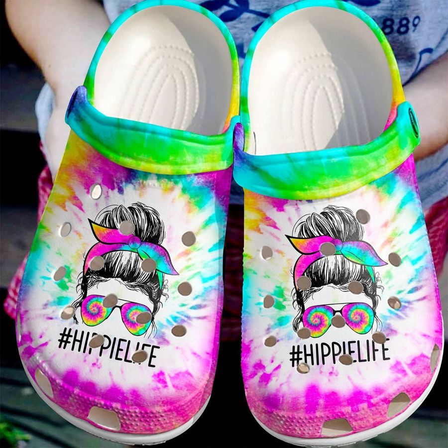 Hippie Personalize Clog Custom Crocs Fashionstyle Comfortable For Women Men Kid Print 3D Hippie Life