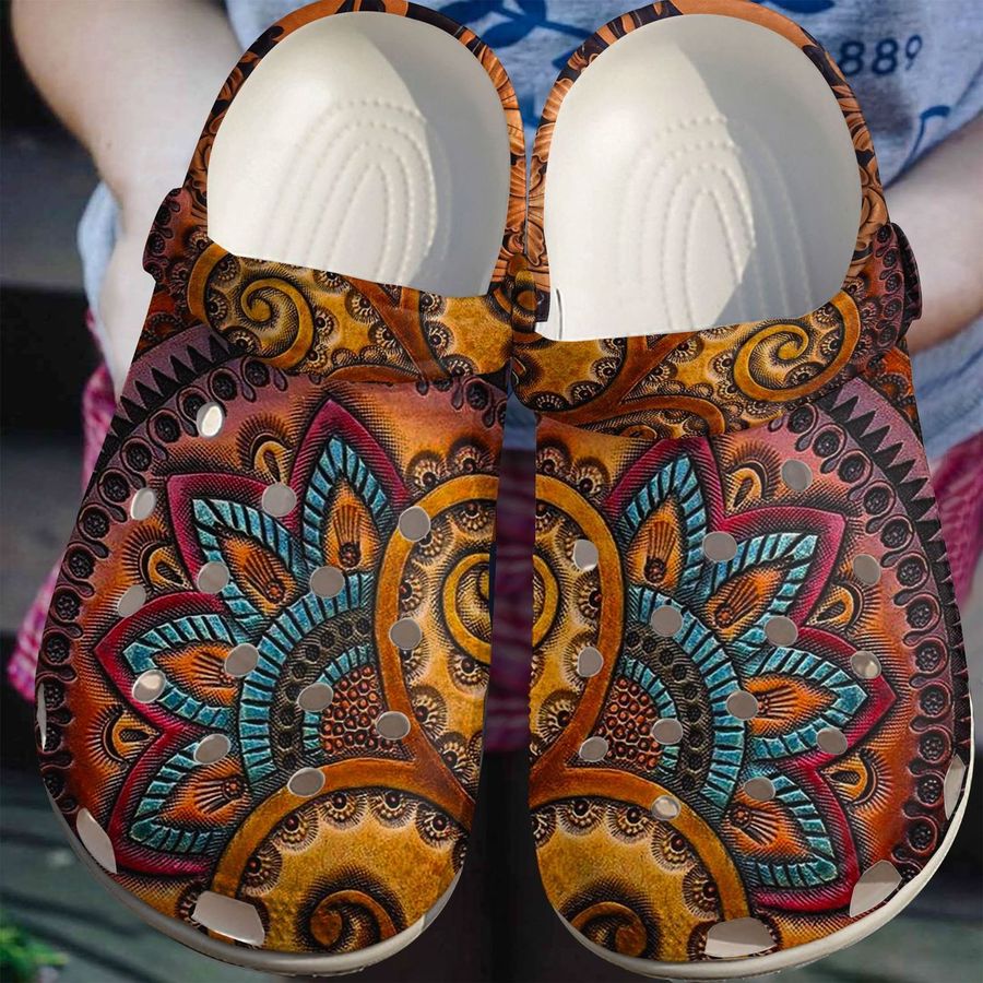 Hippie Personalized Clog Custom Crocs Comfortablefashion Style Comfortable For Women Men Kid Print 3D Boho Girl