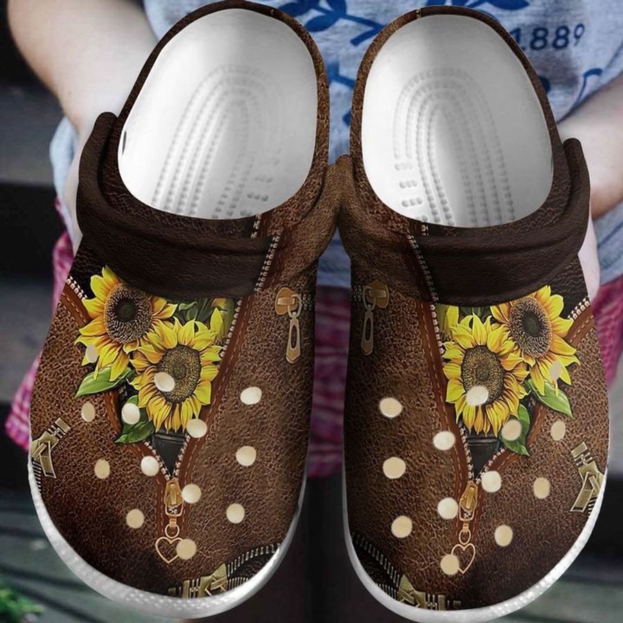 Hippie Sunflower Lover Sku 1360 Crocs Clog Shoes