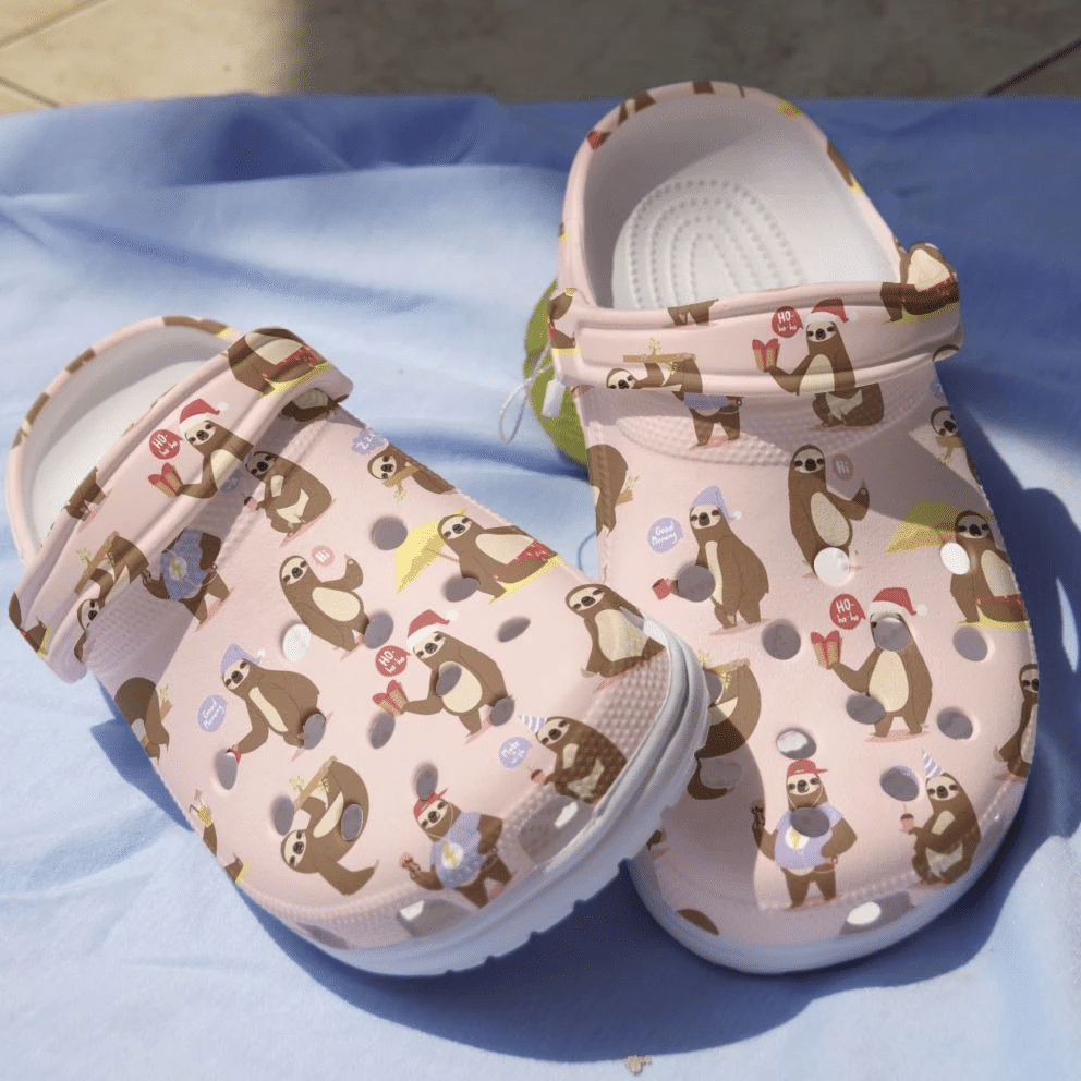 Hobby Sloth Read Eat Enjoy Gift For Lover Rubber Crocs Crocband Clogs, Comfy Footwear