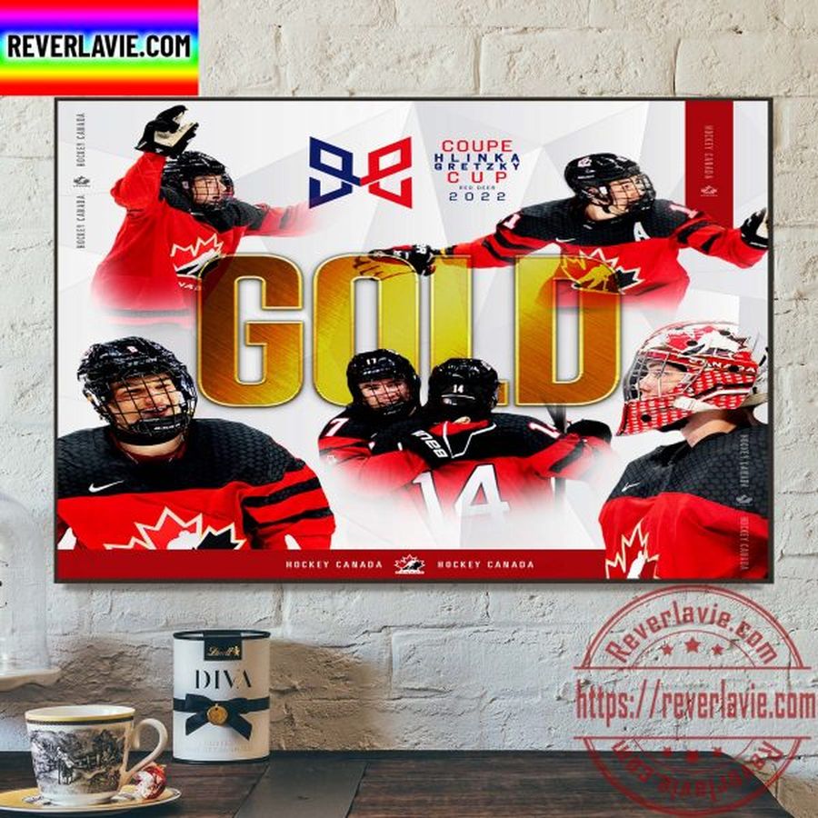 Hockey Canada Is Gold Hlinka Gretzky Cup 2022 Champions Home Decor Poster Canvas Poster