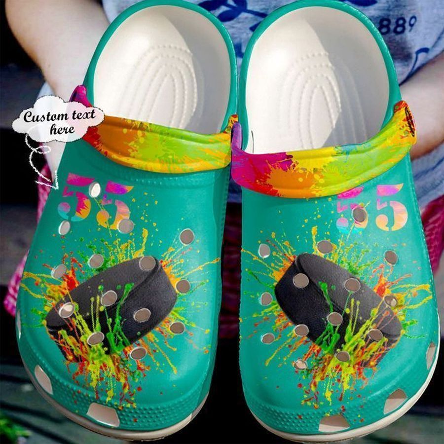 Hockey Personalized Colorful Sku 1367 Crocs Clog Shoes
