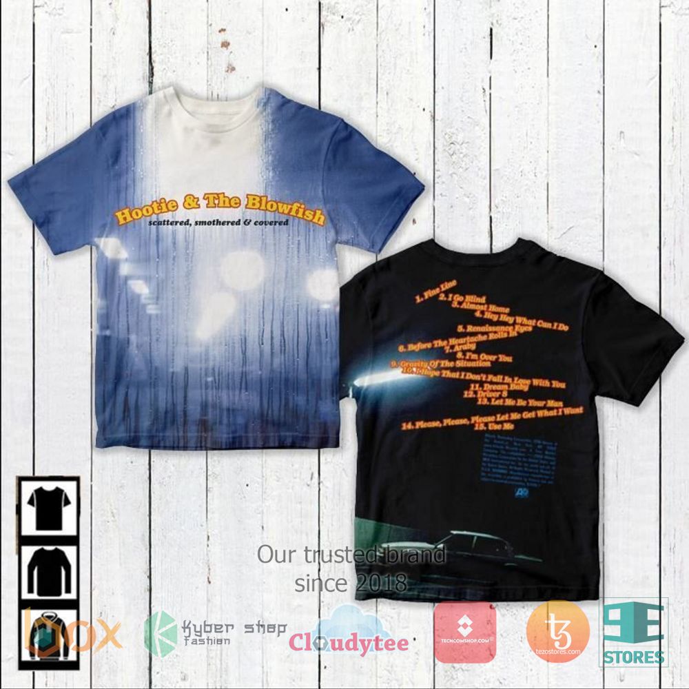 Hootie & the Blowfish Scattered, Smothered and Covered Album 3D Shirt – LIMITED EDITION