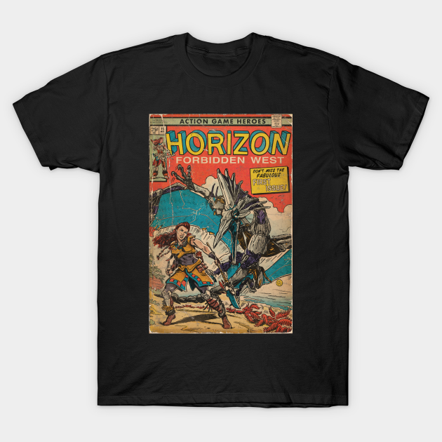 Horizon Forbidden West - comic cover fan art T-shirt, Hoodie, SweatShirt, Long Sleeve