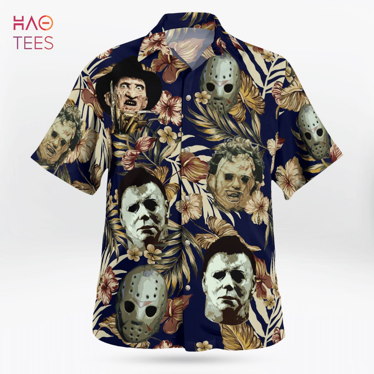 Horror Characters Halloween Hawaiian Shirt