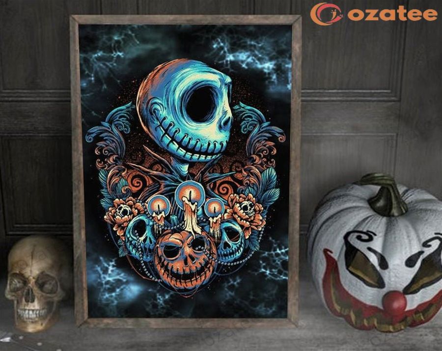 Horror Characters Poster Halloween Nightmare Before Christma Poster