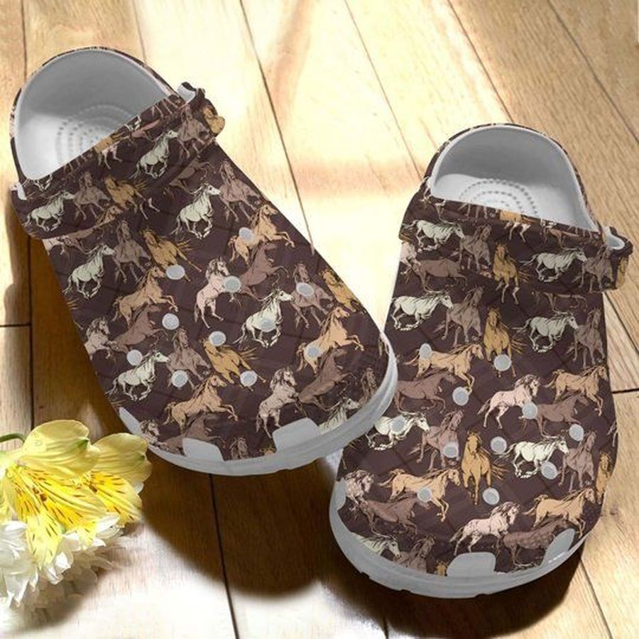 Horse Collection Personalize Clog Custom Crocs Clog On Sandal Fashion Style Comfortable For Women Men Kid