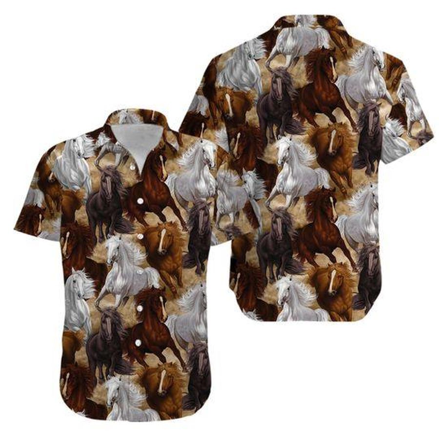 Horse Hawaiian Shirt Pre10758, Hawaiian shirt, beach shorts, One-Piece Swimsuit, Polo shirt, funny shirts, gift shirts, Graphic Tee