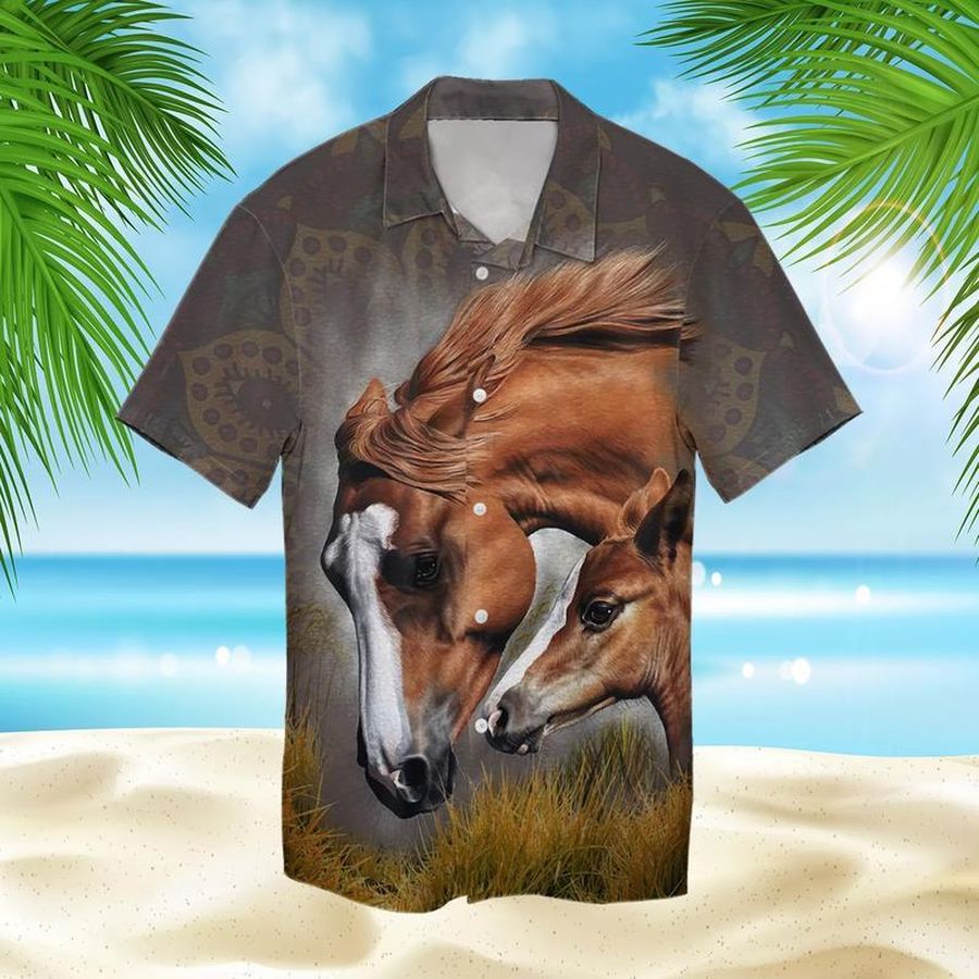 Horse Hawaiian Shirt Pre11117, Hawaiian shirt, beach shorts, One-Piece Swimsuit, Polo shirt, funny shirts, gift shirts, Graphic Tee