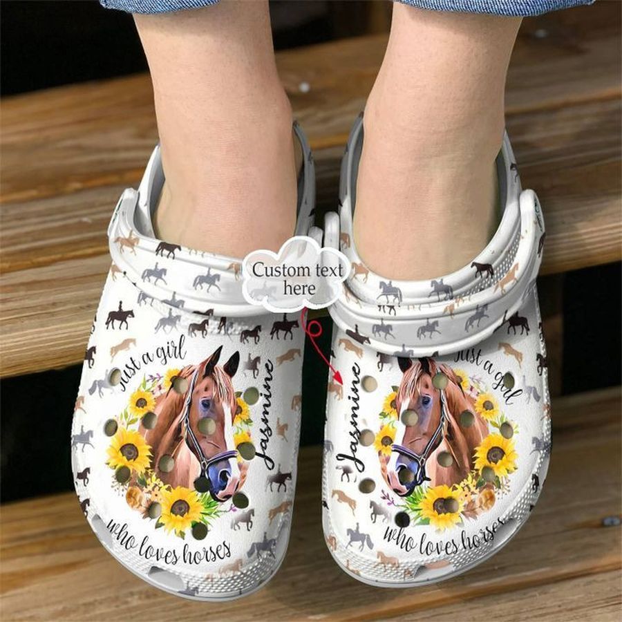 Horse Personalized Just A Girl Who Loves Sku 1414 Crocs Clog Shoes