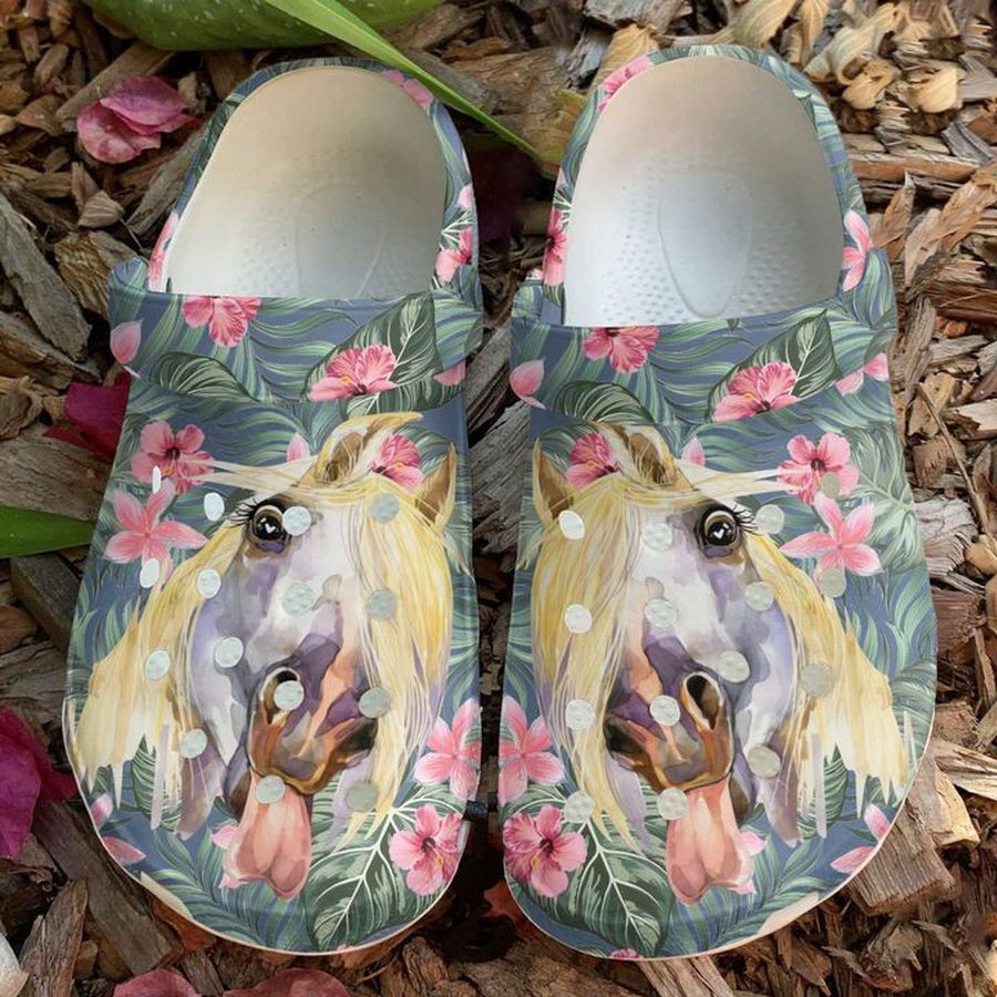 Horse Tropical Sku 1441 Crocs Clog Shoes